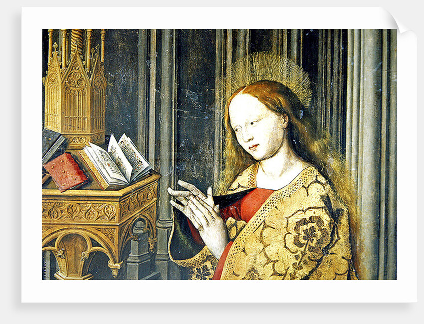 The Virgin Mary reading from a book of Hours, c.1445 by Master of the Aix Annunciation