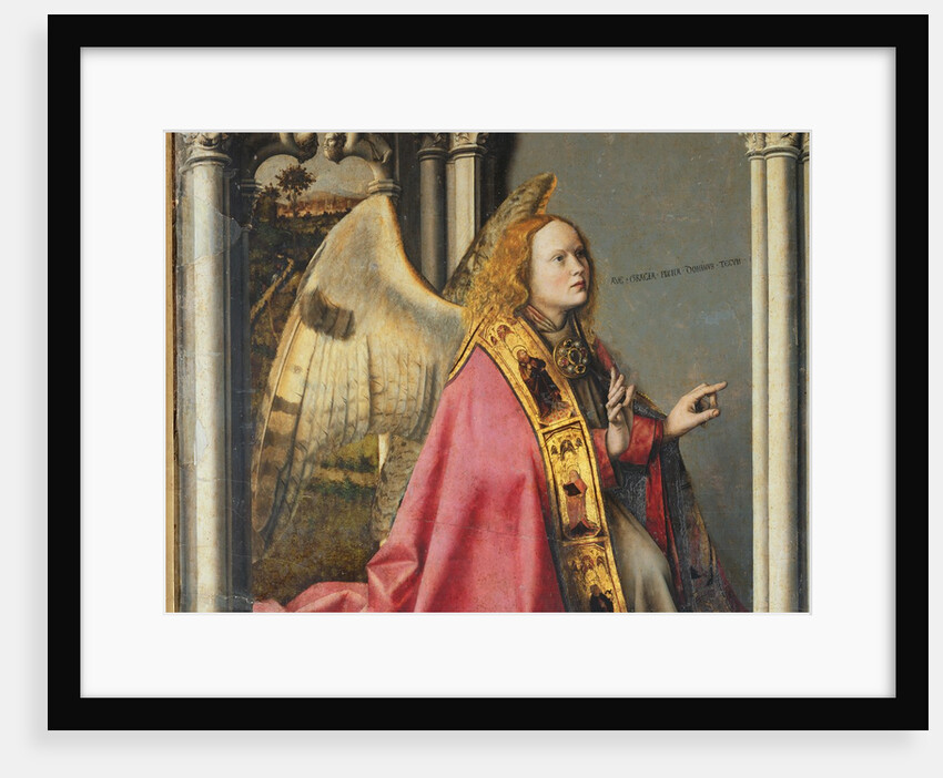 The Angel, Gabriel, making the Annunciation to the Virgin Mary, c.1445 by Master of the Aix Annunciation