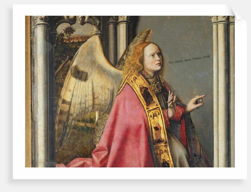 The Angel, Gabriel, making the Annunciation to the Virgin Mary, c.1445 by Master of the Aix Annunciation