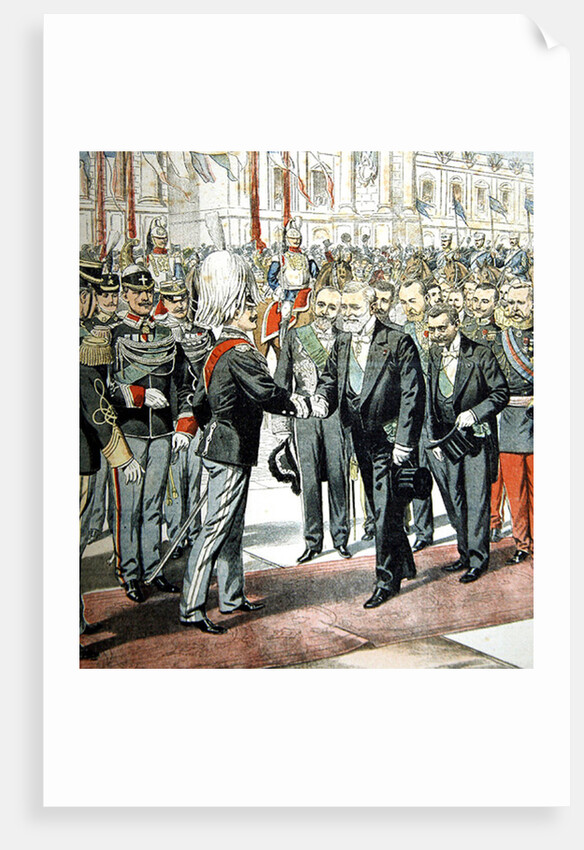 Arrival of the President of the French Republic, M. Loubet, in Rome for a state visit to Italy in April, 1904 by French School