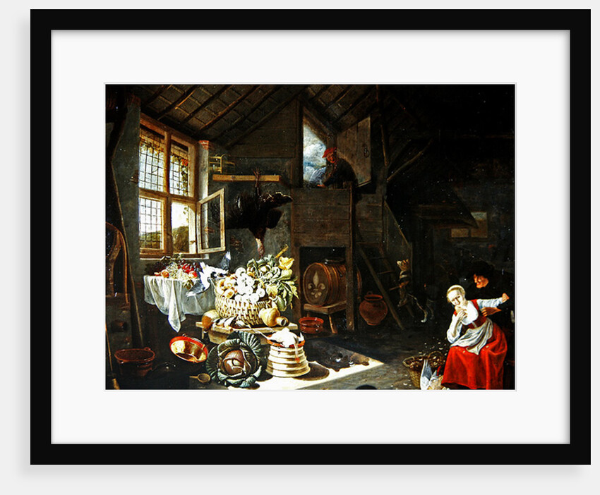 Interior of a farmhouse by Hendrik Martensz Sorgh