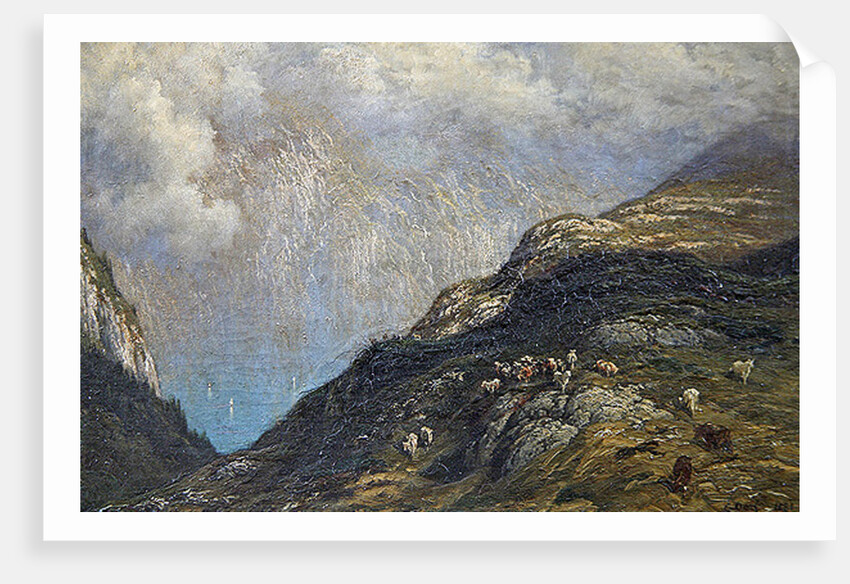 Mountainous landscape by Gustave Dore