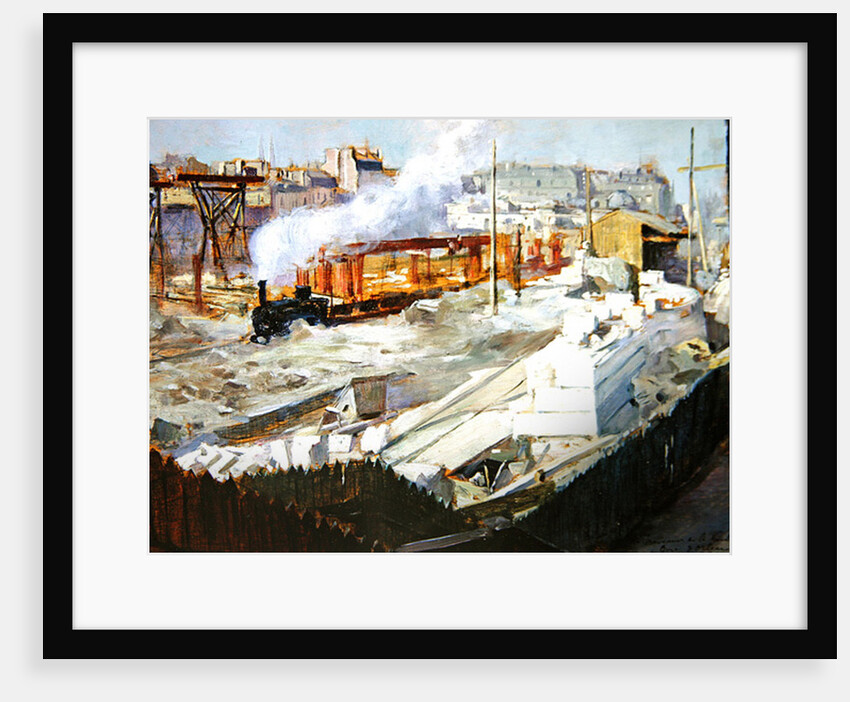 Construction of the new Orleans station, Quai d'Orsay, 1899 by Victor Marec