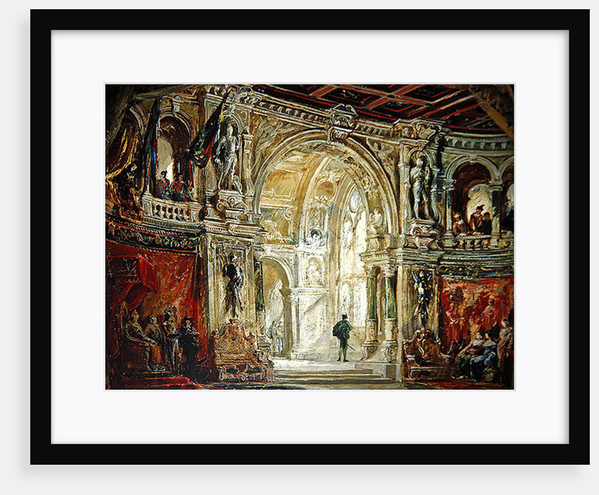 Hamlet, Act I, 1884 by Jean Baptiste Lavastre