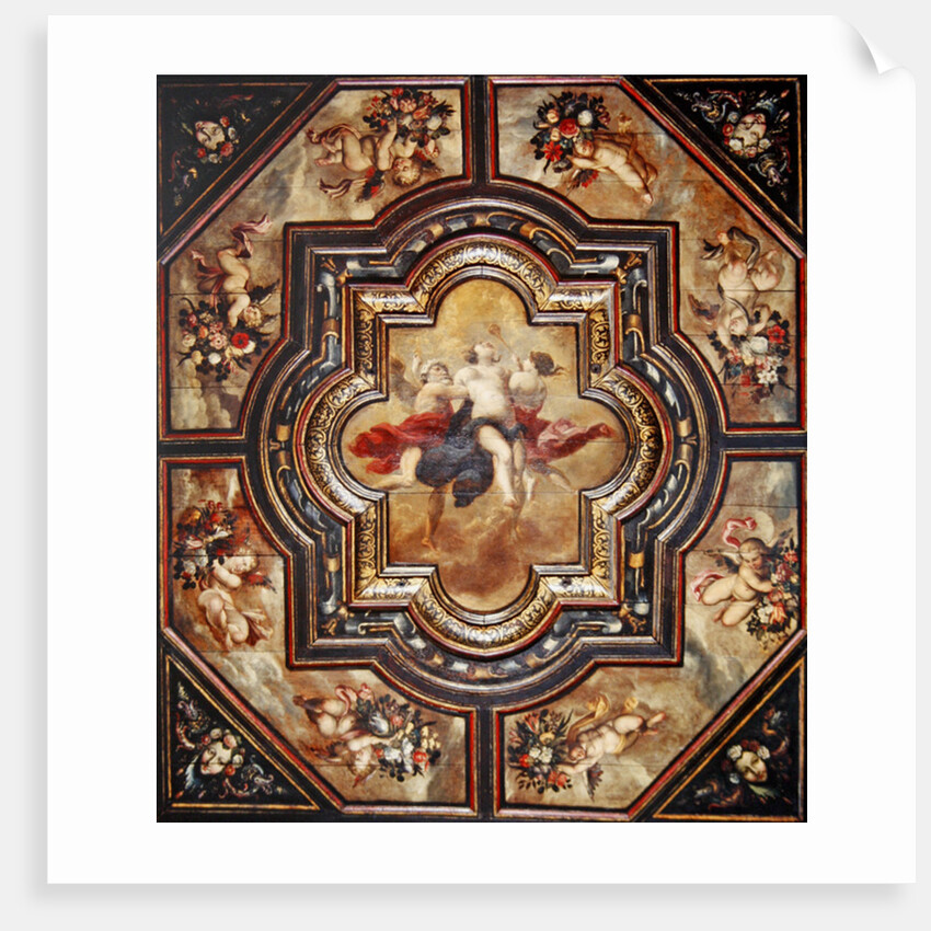 Allegory of Truth, small ceiling panel by French School