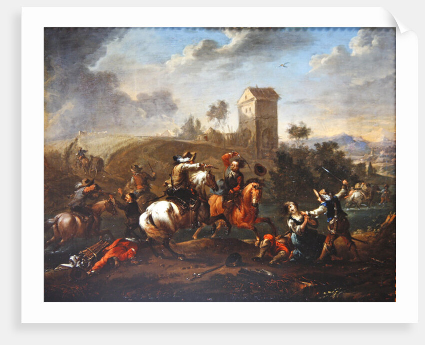 Bandits Scene by Philips Wouwermans or Wouwerman
