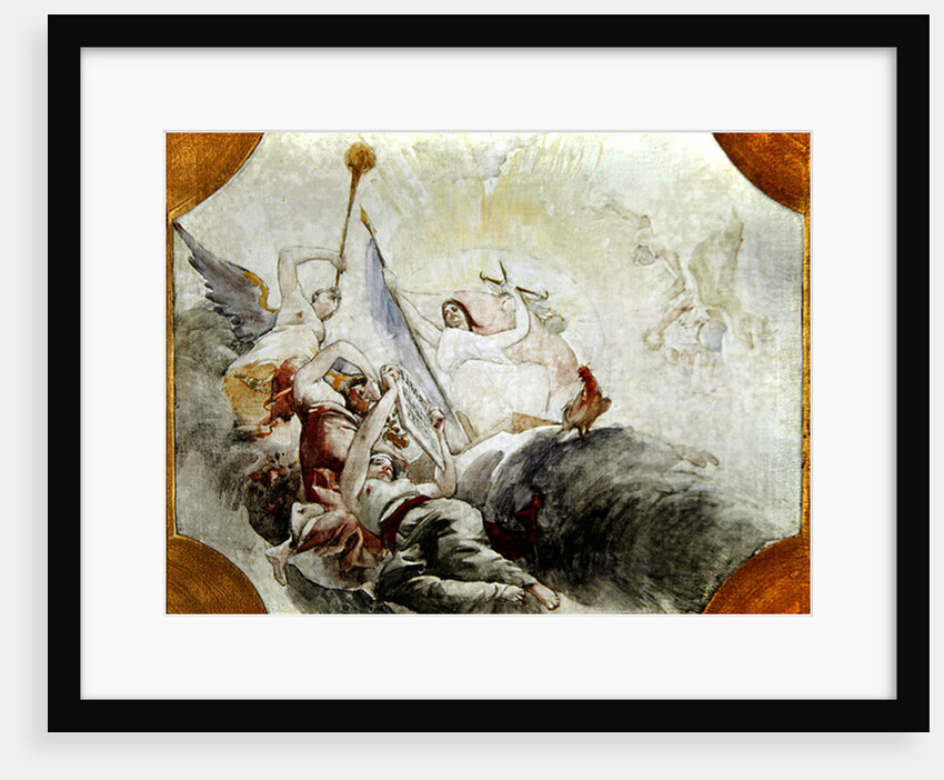 Triumph of the Republic, study for the decoration of the Town Hall in the 19th Arrondissement, 1880 by Paul Albert Besnard