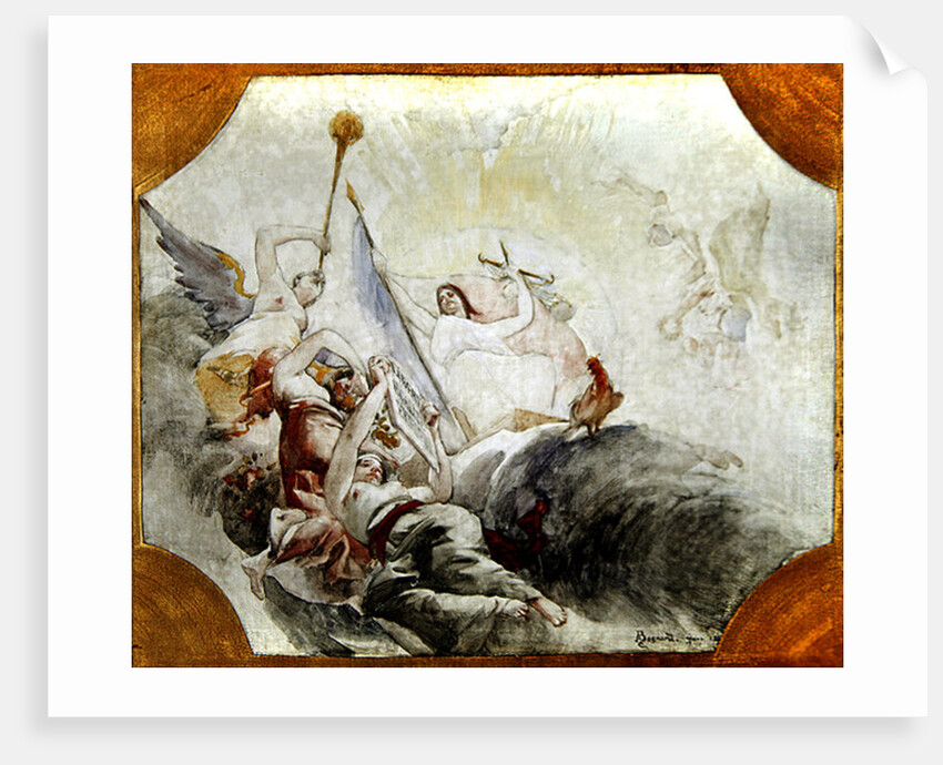 Triumph of the Republic, study for the decoration of the Town Hall in the 19th Arrondissement, 1880 by Paul Albert Besnard