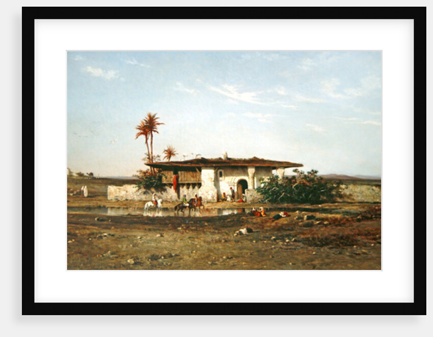 North African Landscape, 1857 by Charles Emile de Tournemine