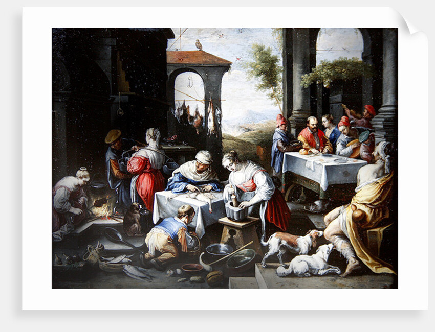 Parable of Lazarus and the Rich Man by David the Younger Teniers