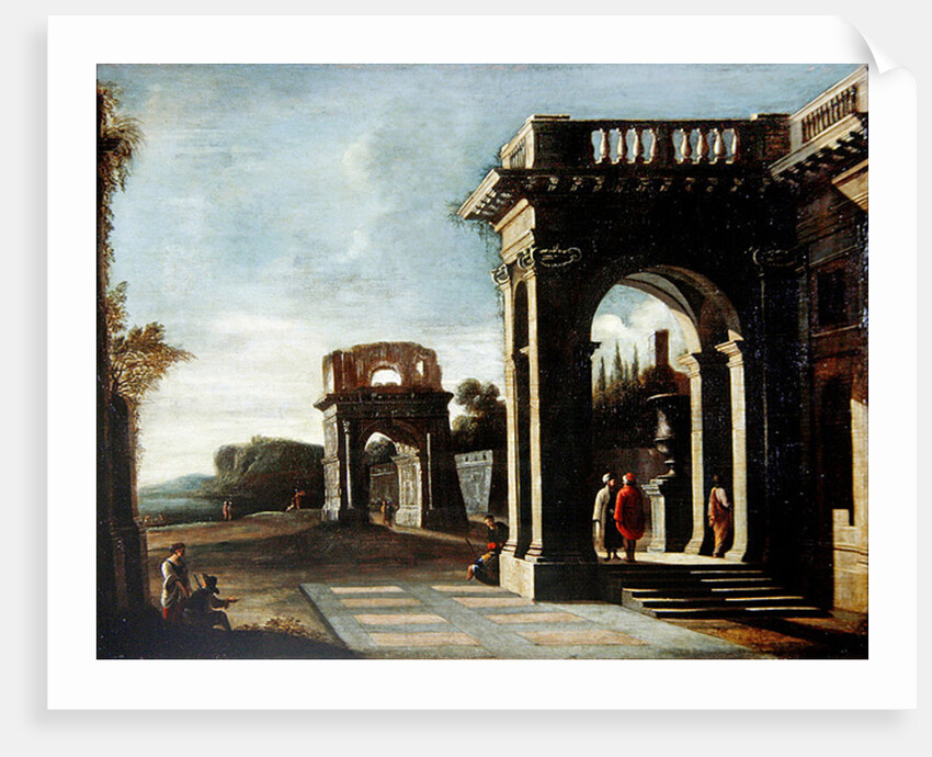 Principal monuments of Ancient Rome: Arch of Titus by Viviano Codazzi