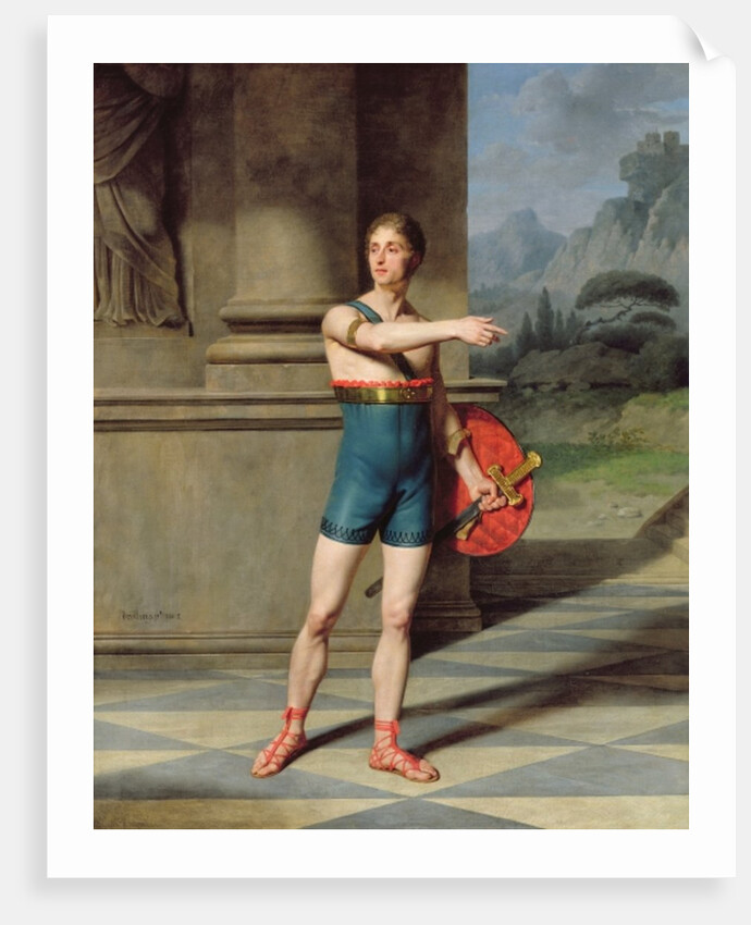 Portrait of Nicolas Baptiste in the role of Horace by Martin Drolling