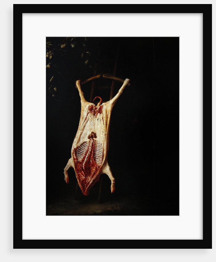 Flayed Pig by Adriaen Jansz. van Ostade