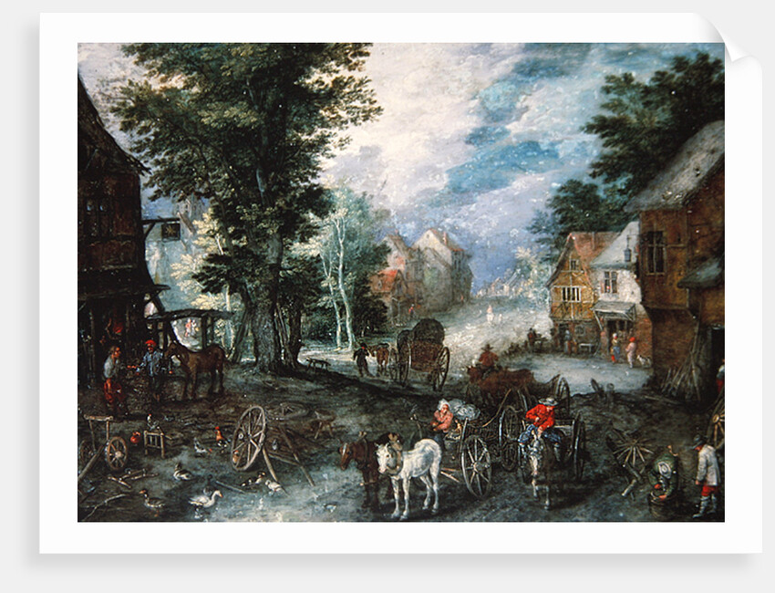Entrance of a Village, 17th century by Jan the Elder Brueghel
