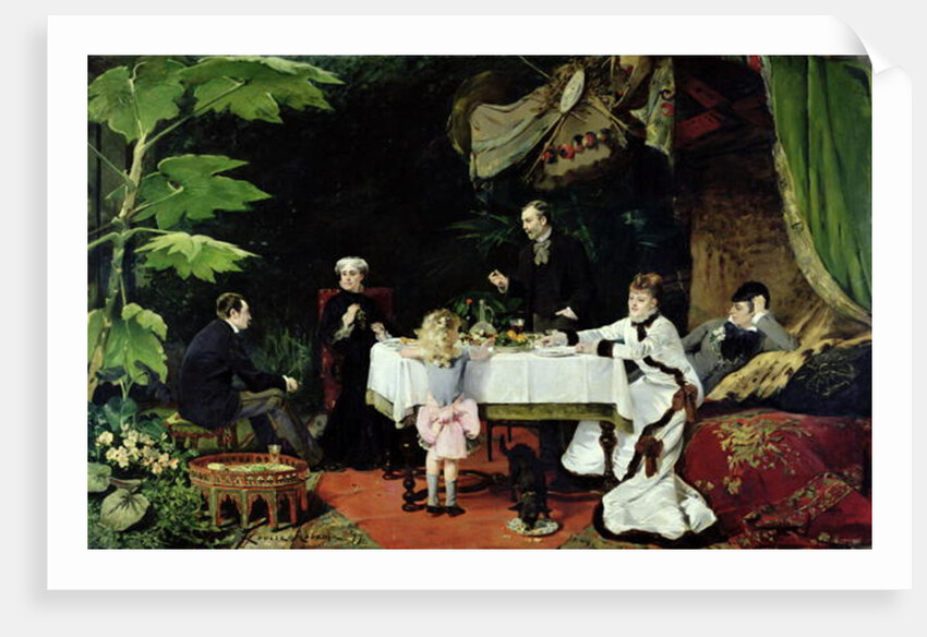 The Luncheon in the Conservatory, 1877 by Louise Abbema