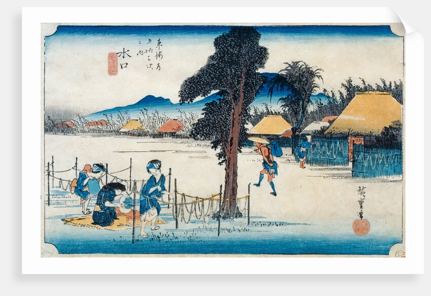 Minakuchi: famous production of Kampyo by Ando or Utagawa Hiroshige