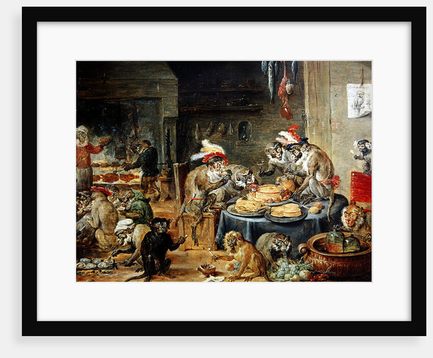 Monkey Banquet, 1810 by David the Younger Teniers