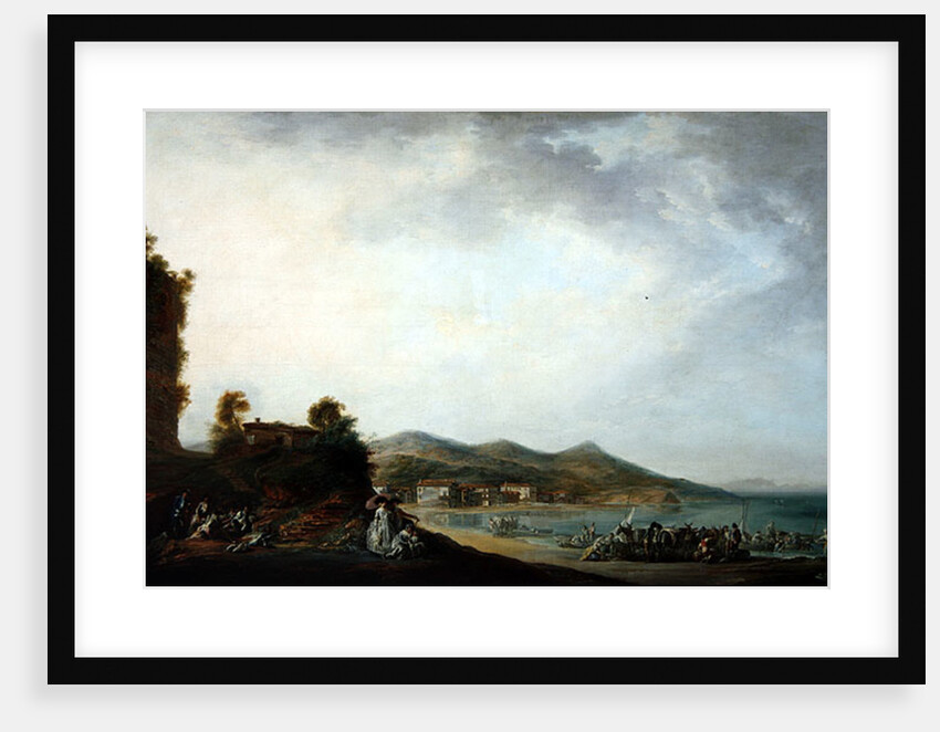 View of Hondarribia by Luis Paret y Alcazar