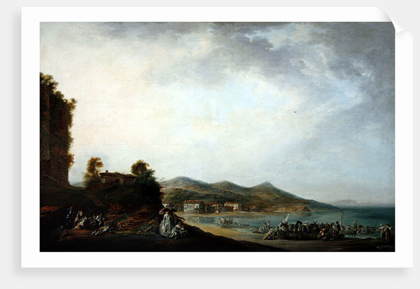 View of Hondarribia by Luis Paret y Alcazar