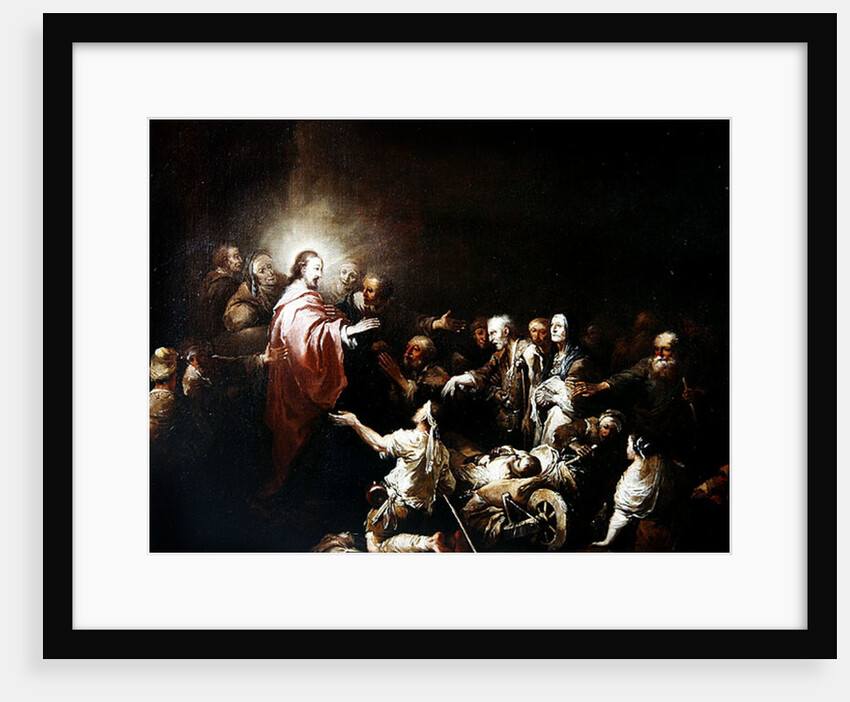Jesus Blessing the Sick by Christian Wilhelm Ernst Dietrich