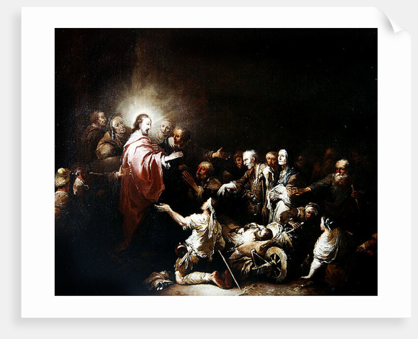 Jesus Blessing the Sick by Christian Wilhelm Ernst Dietrich