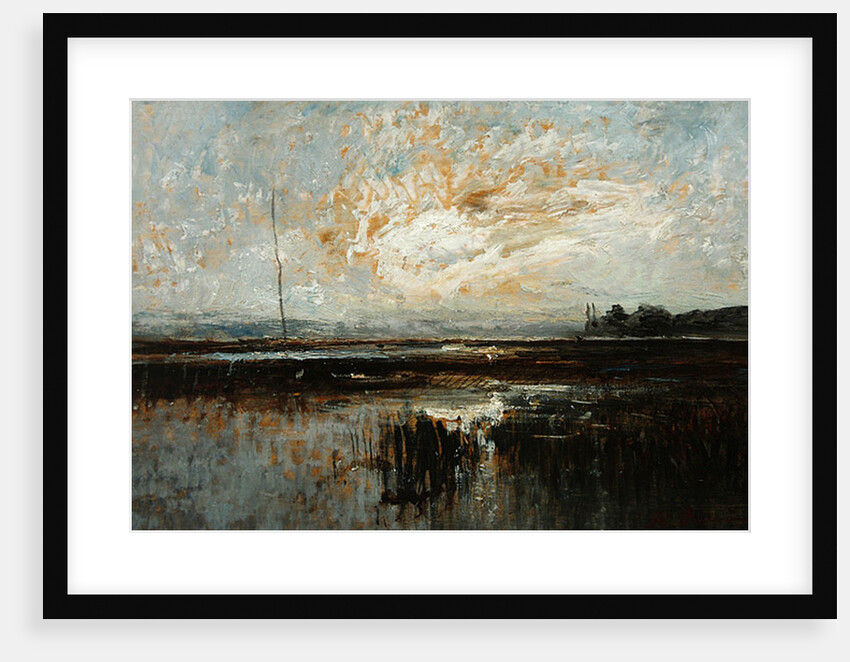 The pond of Aleva, Morestel by Auguste Francois Ravier