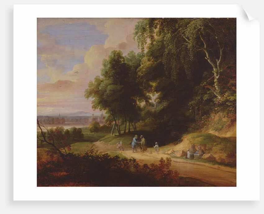 Landscape with gypsy figures by David & Vadder Lodewijk de (1605-55) Teniers