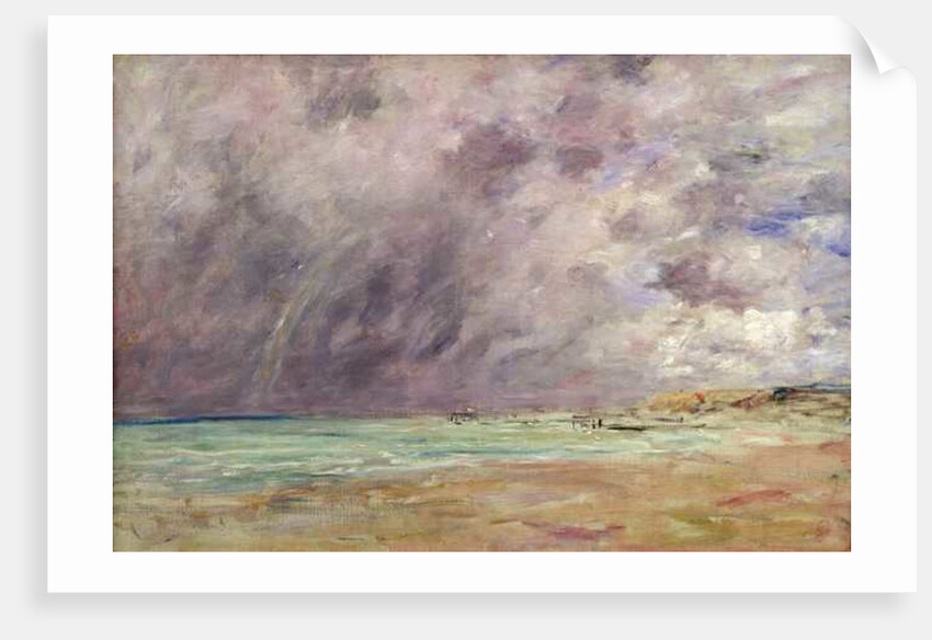 Stormy skies over the estuary at Le Havre, c.1892-96 by Eugene Louis Boudin