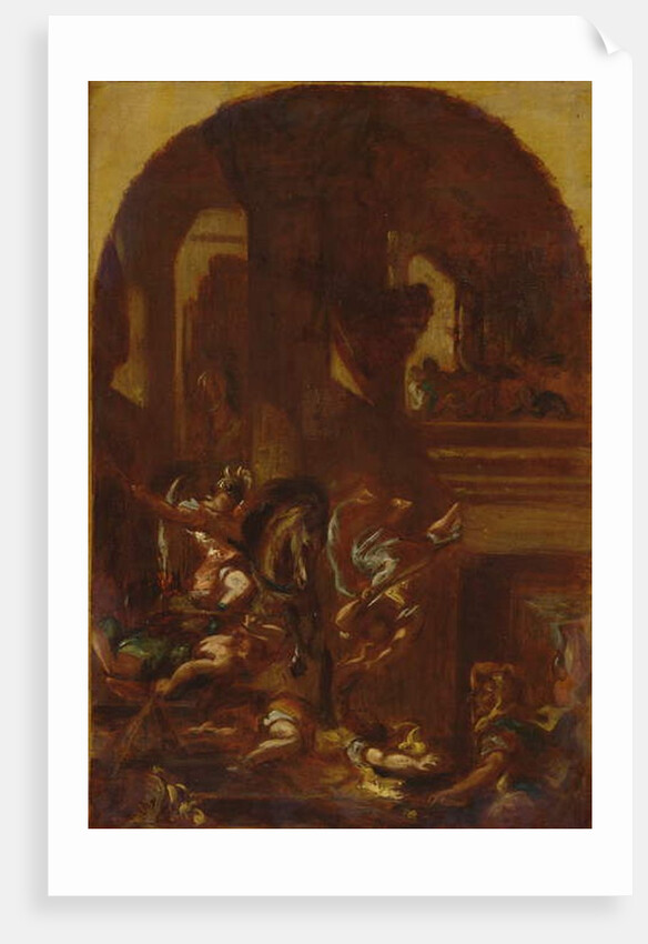 The Expulsion of Heliodorus from the Temple, c.1857 by Ferdinand Victor Eugene Delacroix