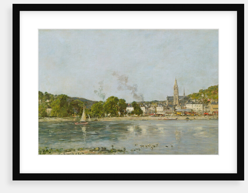 The Seine at Caudebec-en-Caux, 1889 by Eugene Louis Boudin