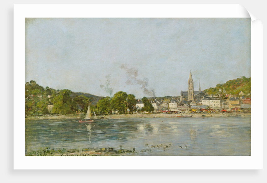 The Seine at Caudebec-en-Caux, 1889 by Eugene Louis Boudin
