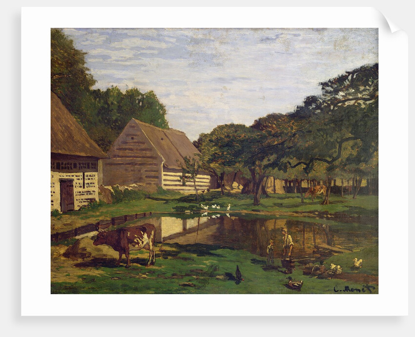 A Farmyard in Normandy, c.1863 by Claude Monet