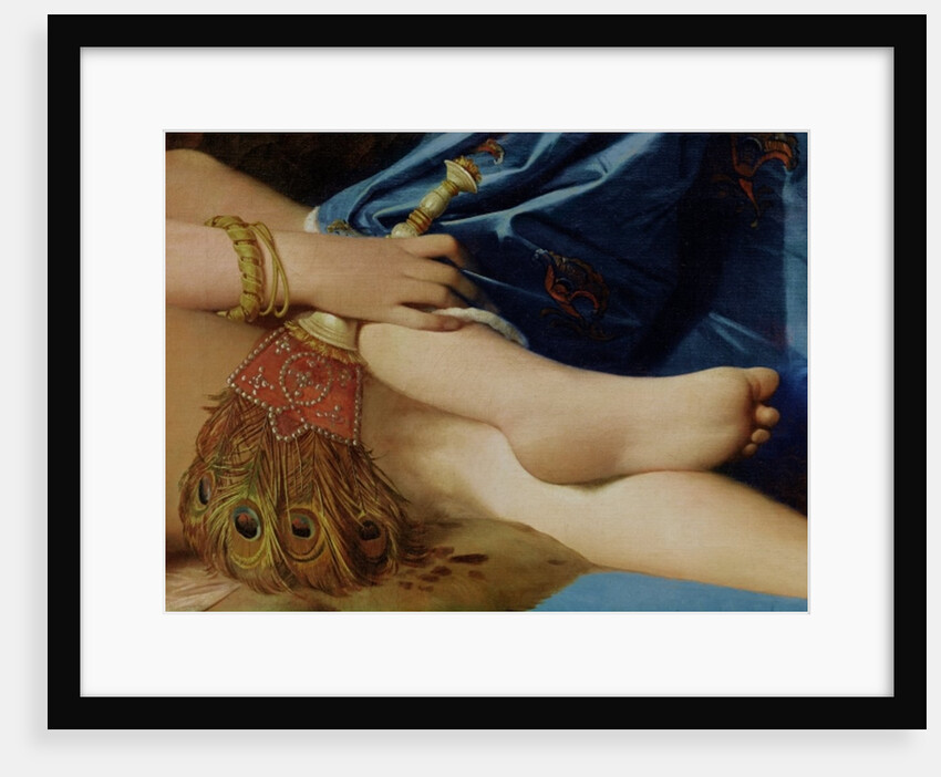 Detail of The Grand Odalisque, 1814 by Jean Auguste Dominique Ingres