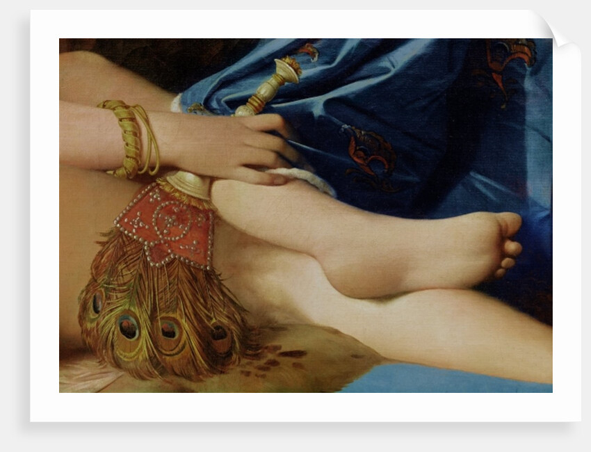 Detail of The Grand Odalisque, 1814 by Jean Auguste Dominique Ingres