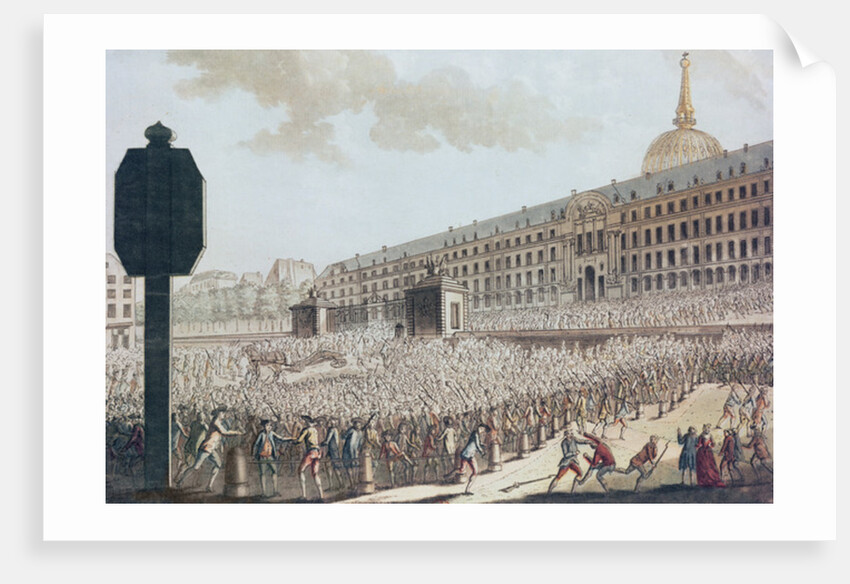 Pillage of the Invalides Armoury, 1789 by French School
