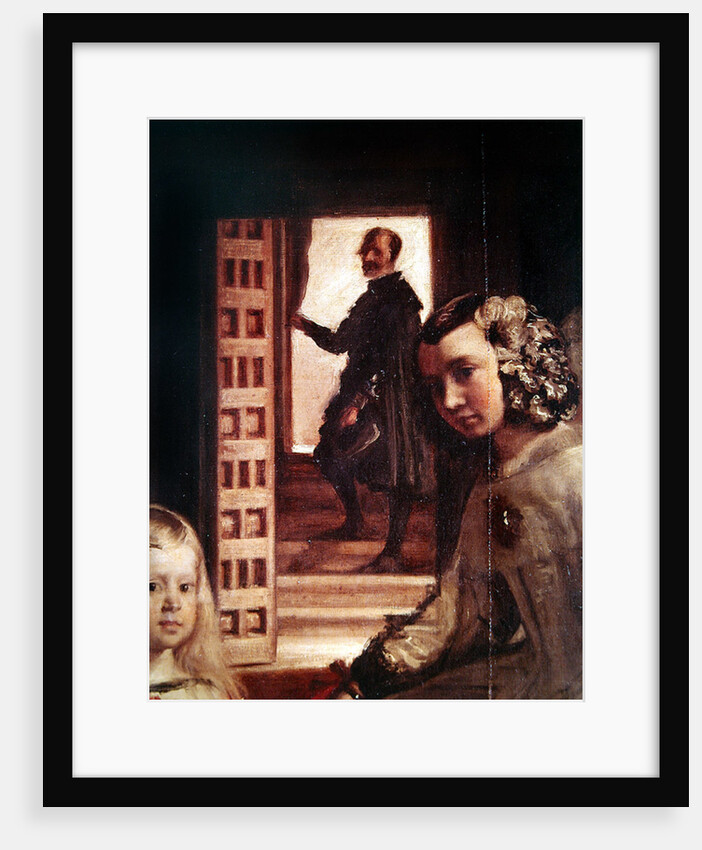 Detail of the background of Las Meninas, or The Family of Philip IV, c.1656 by Diego Rodriguez de Silva y Velazquez