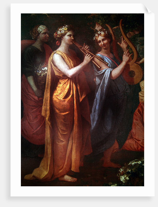 Hymenaios Disguised as a Woman During an Offering to Priapus by Nicolas Poussin
