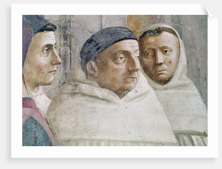 Detail of two monks by T. & Lippi F. Masaccio
