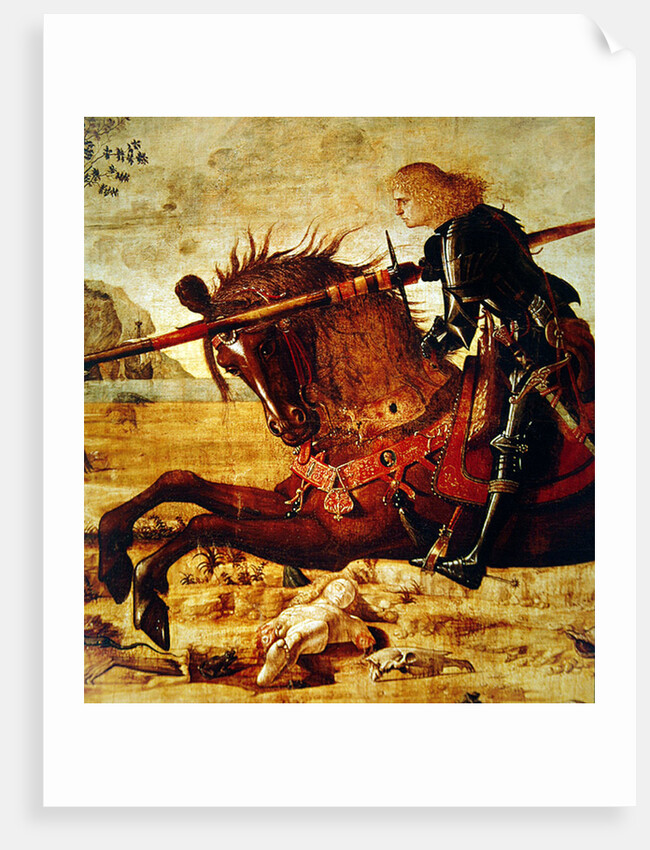 Detail of St. George Killing the Dragon, c.1502-07 by Vittore Carpaccio
