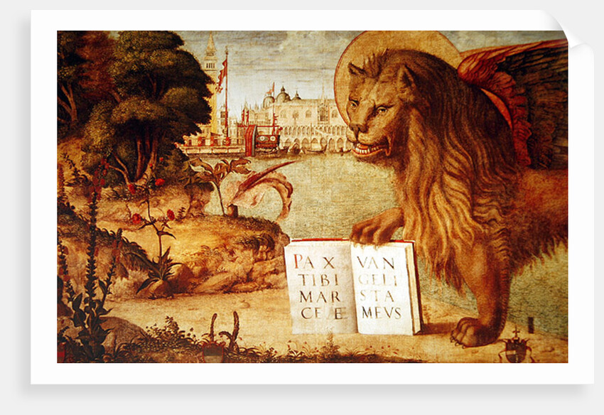 Detail of the Lion of St. Mark, 1516 by Vittore Carpaccio