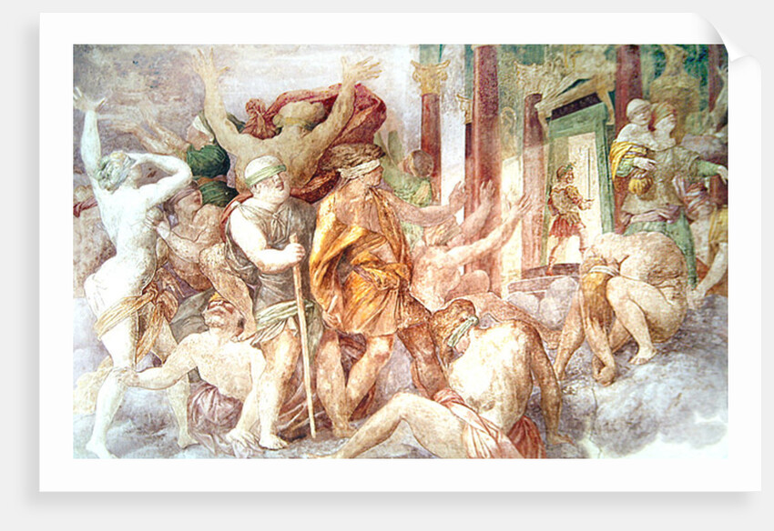 Francis I drives out the Vices and enters the Temple of Jupiter, c.1522-40 by Giovanni Battista Rosso Fiorentino