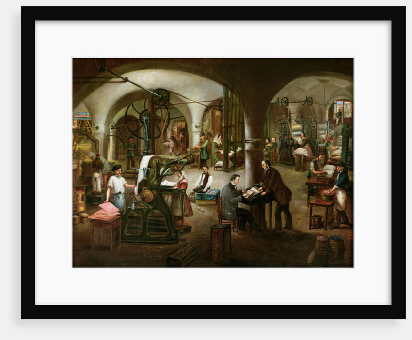 Factory in the Rue d'Aubagne, 1861 by V. Cornis