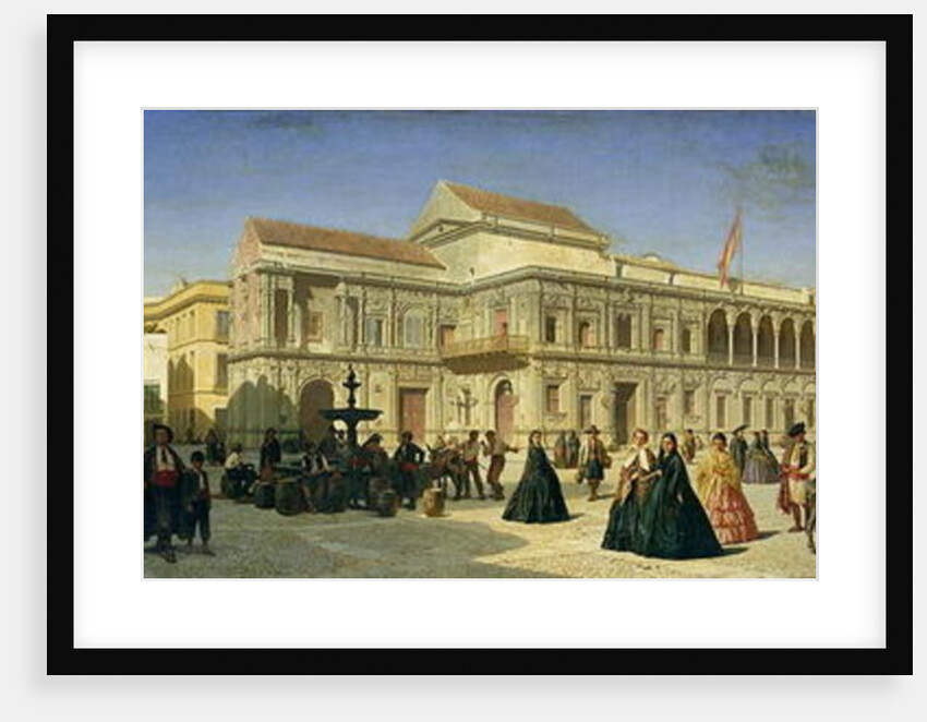 The Plaza de San Francisco and the Ayuntamiento, Seville by Achille Zo