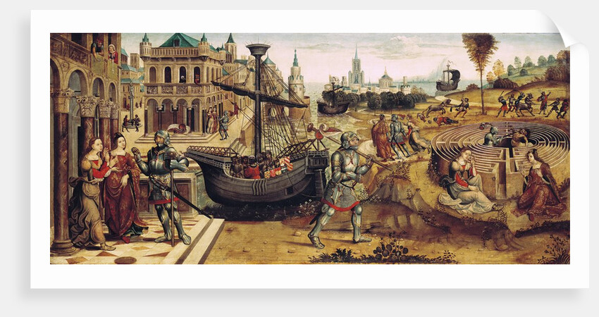 Theseus and the Minotaur by Master of the Campana Cassoni