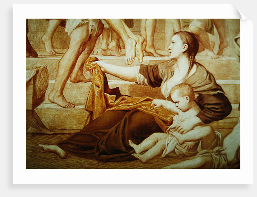 Detail of St. Cecilia Distributing Alms c.1612-15 by Domenichino