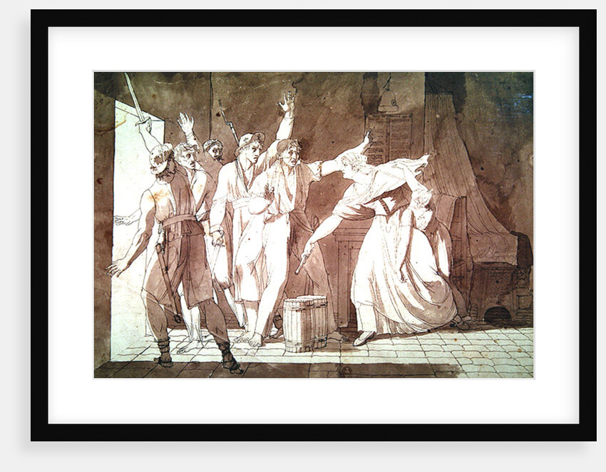 Heroism of a woman facing Vendean robbers having gained control of Saint-Mithier, 1793 by French School