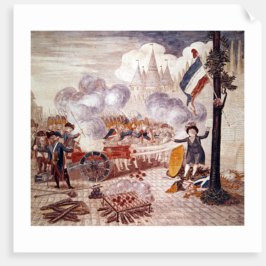 Fight of the Indian Medlars and Chestnuts by French School