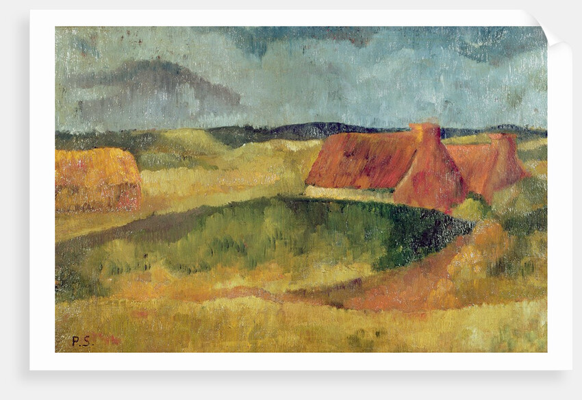 Thatched Cottages at Pouldu, 1894 by Paul Serusier