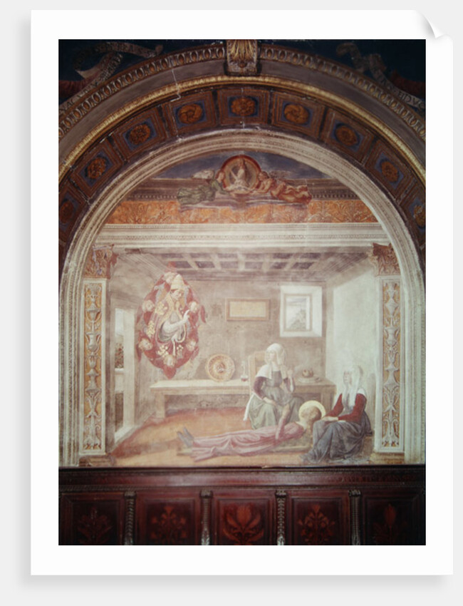 Saint Fina's vision of Saint Gregory, before 1485 by Domenico Ghirlandaio