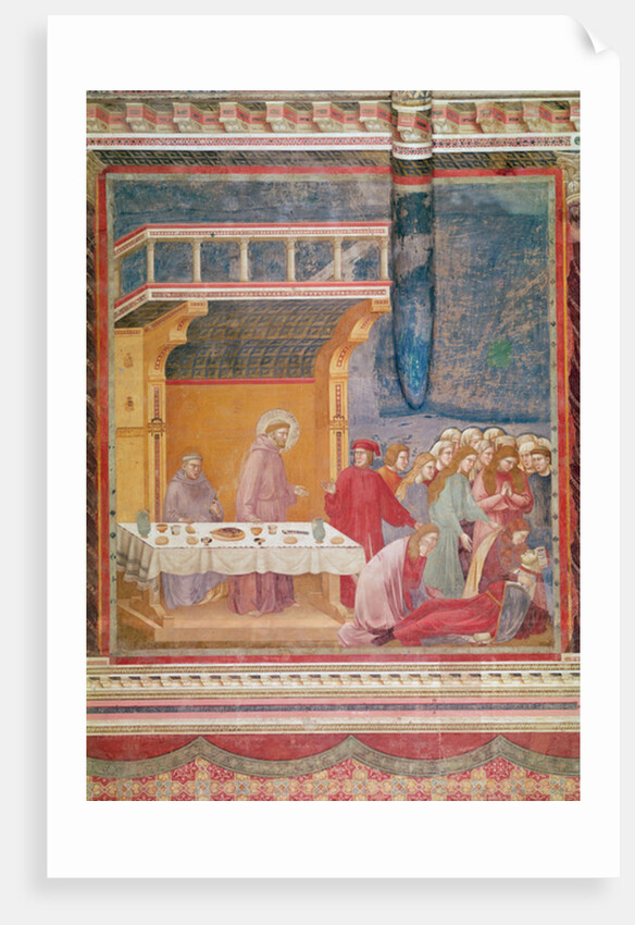 Saint Francis predicts the death of a Knight in Celano, c.1297-99 by Giotto (c.1266-1337)